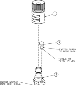 Deck Wash Diagram and Parts List for (13A8A1CS010)(2016) Cub Cadet Lawn Tractor